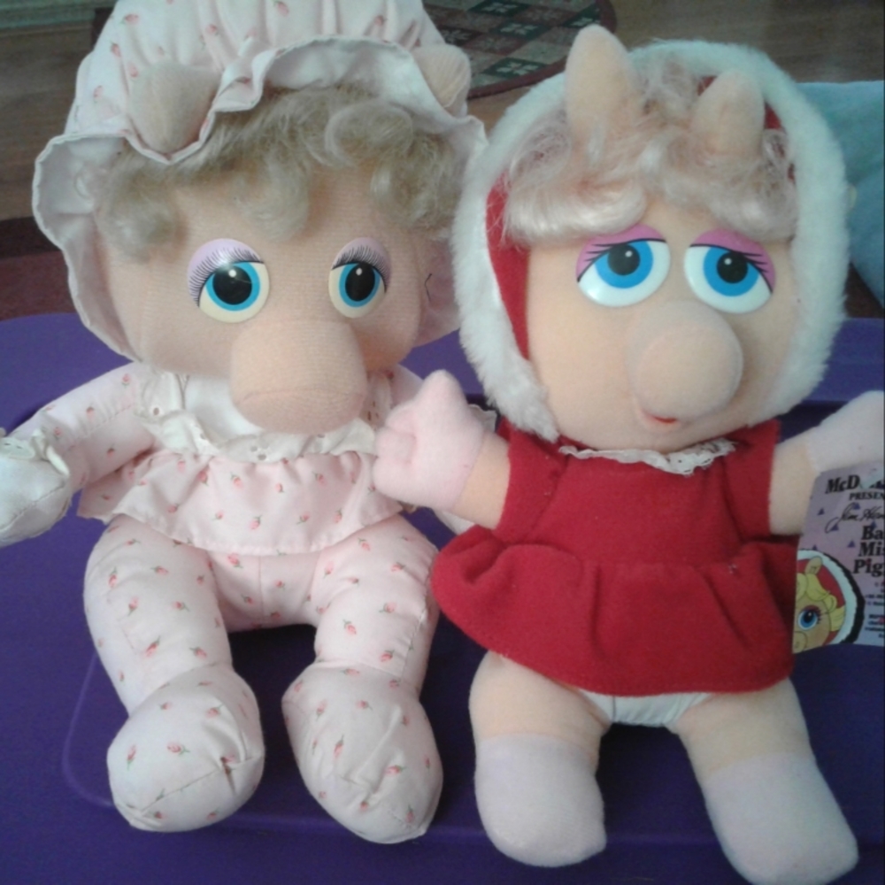 Vintage Baby Miss Piggy Duo